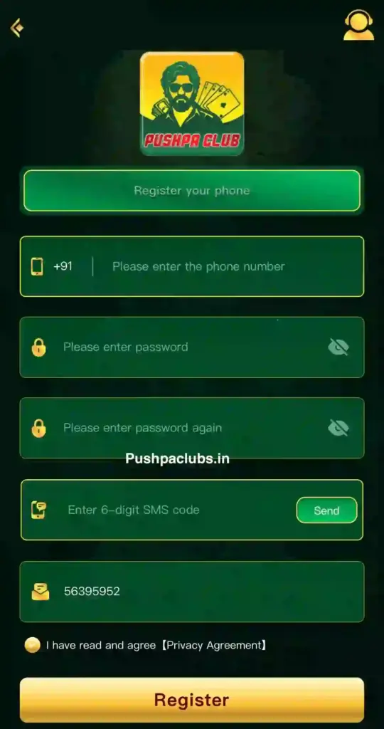 push club deposit